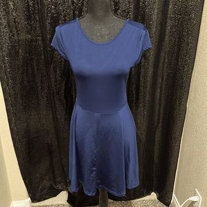 Navy Blue Skater Dress